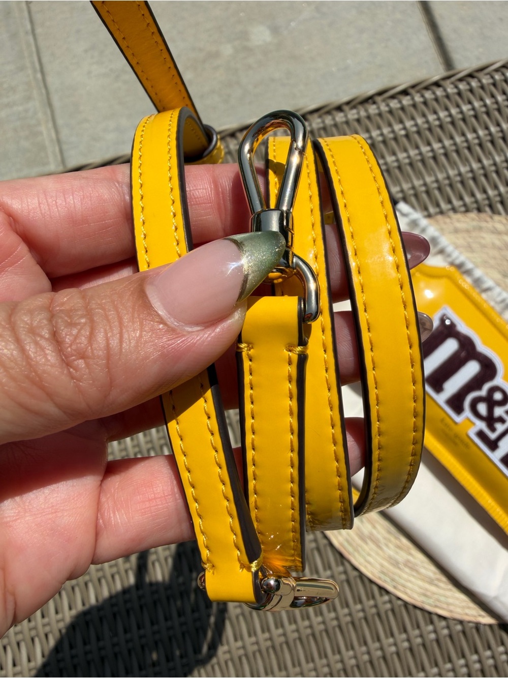 kate spade Yellow M&M's Logo Pouch - Picture 10 of 10